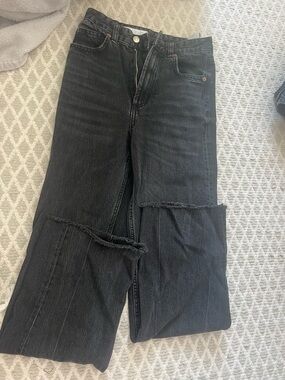 High-rise wide-leg jeans zara